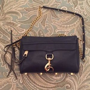 Rebecca Minkoff Navy Mini MAC - EUC!